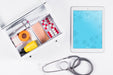 Free Tablet Mockup With Medical Concept Psd