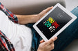 Free Tablet Mockup With Quote Psd