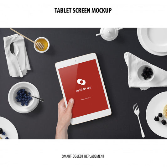 Free Tablet Screen Mockup Psd