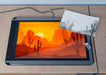 Free Tablet With Landscape And Sheet Sketch Psd