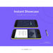 Free Tablets On Purple Background Mock Up Psd