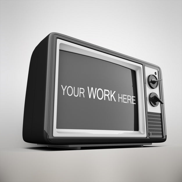 Free Television Mock Up Design Psd