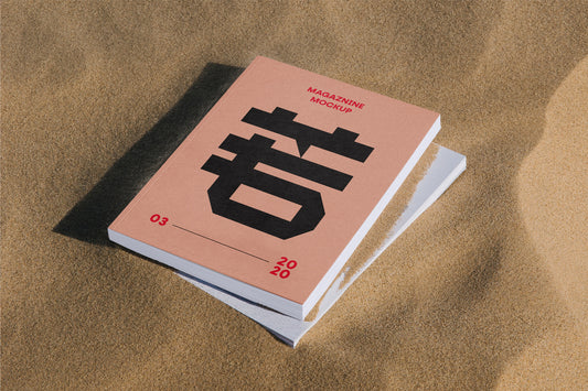 Free Thick Magazine Mockup