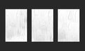 Free Three White Posters On Black Background Mockup Psd