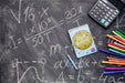 Free Top View Back To School Concept With Chalkboard Psd