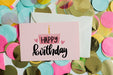 Free Top View Birthday Card Mockup Psd