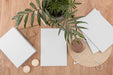 Free Top View Books Arrangement Mockup Psd