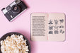 Free Top View Cinema Arrangement On Pink Background Psd