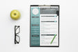 Free Top View Clipboard With Curriculum Vitae Psd