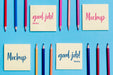 Free Top View Collection Of Notes And Colorful Pencils Psd