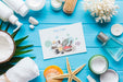 Free Top View Composition Mock-Up With Spa Elements Psd