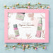 Free Top View Cosmetics Mockup With Flowers Psd