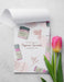 Free Top View Cosmetics Mockup With Flowers Psd