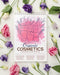 Free Top View Cosmetics Mockup With Flowers Psd