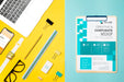 Free Top View Desk Items And Laptop Psd