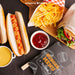 Free Top View Fast Food Mockup Psd