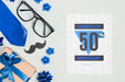 Free Top View Father'S Day Offer With Mock-Up Psd