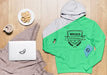 Free Top View Hoodie Mock-Up With Cookies And Tablet Psd