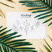 Free Top View Leaves Arrangement Mock-Up Psd