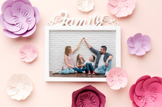 Free Top View Mothers Day Concept Psd