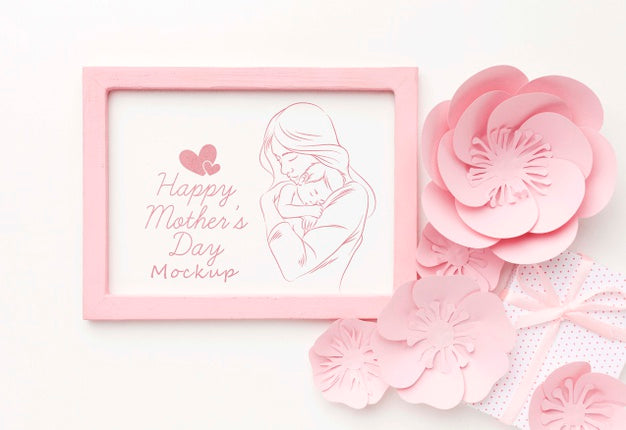 Free Top View Mothers Day Concept Psd