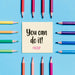 Free Top View Motivational Quote With Mock-Up Psd
