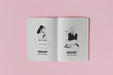Free Top View Notebook On Pink Background Psd