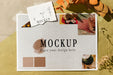Free Top View Of Beautiful Autumn Moodboard Mock-Up Psd
