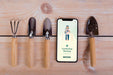 Free Top View Of Gardening Concept Mock-Up Psd