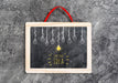Free Top View Of Idea Chalkboard Psd