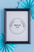 Free Top View Of Mock-Up Frame With Paper Rosettes Psd