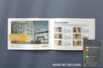 Free Top View Of Opened Landscape Magazine Mockup Psd