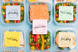 Free Top View Of Planned Meals For Nutrition Psd