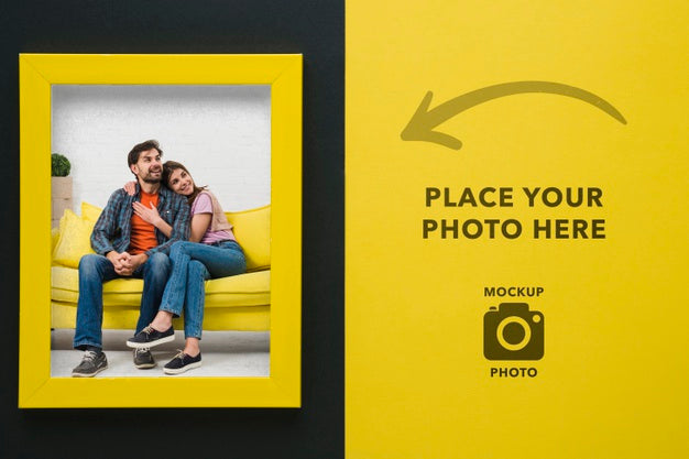 Free Top View Of Rectangular Shaped Frame For Pictures Psd