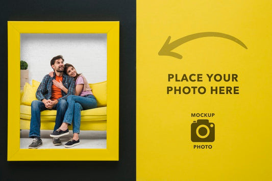 Free Top View Of Rectangular Shaped Frame For Pictures Psd