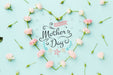 Free Top View Of Rose Heart Shape For Mothers Day Psd