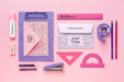 Free Top View Of School Supplies Collection Mock-Up Psd