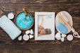 Free Top View Of Spa Concept Mock-Up Psd