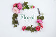 Free Top View Pink Roses Framing Mockup Psd