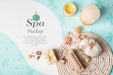 Free Top View Spa Mockup Psd