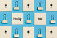 Free Top View Stationery Notes With Mock-Up Psd