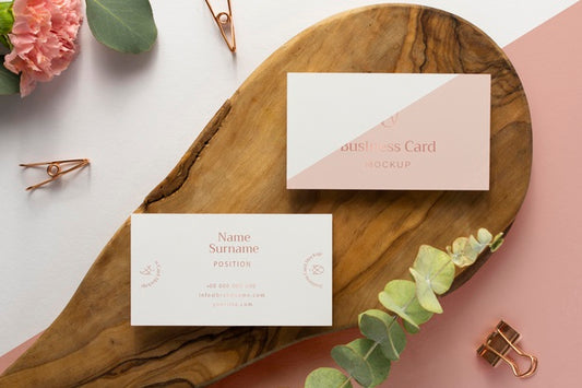 Free Top View Stationery On Wood  Piece Psd