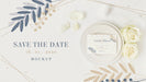 Free Top View Stationery Save The Date With Mock-Up Psd