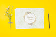 Free Top View Wedding Invitation Mock-Up Psd