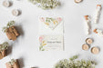 Free Top View Wedding Invitation With Mock-Up Psd