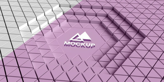 Free Triangular 3D Background Psd