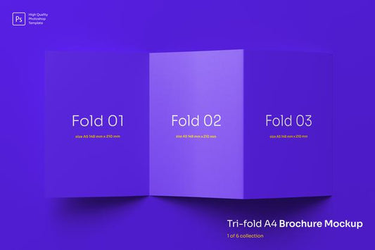 Free Trifold Brochure Mockup Psd