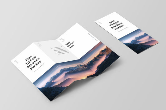 Free Trifold Brochure Mockup