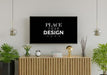 Free Tv In Living Room Mockup Psd