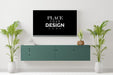 Free Tv In Living Room Mockup Psd